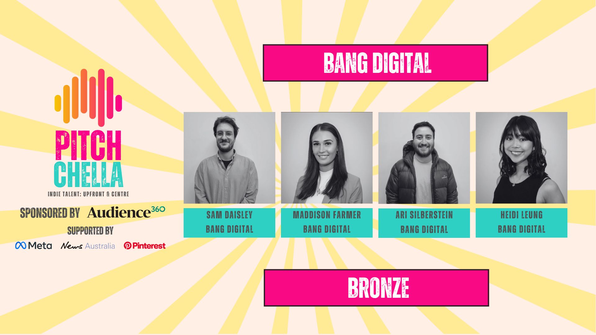 Bang Digital Takes Bronze at the IMAA's 2025 Pitch-Chella Competition 