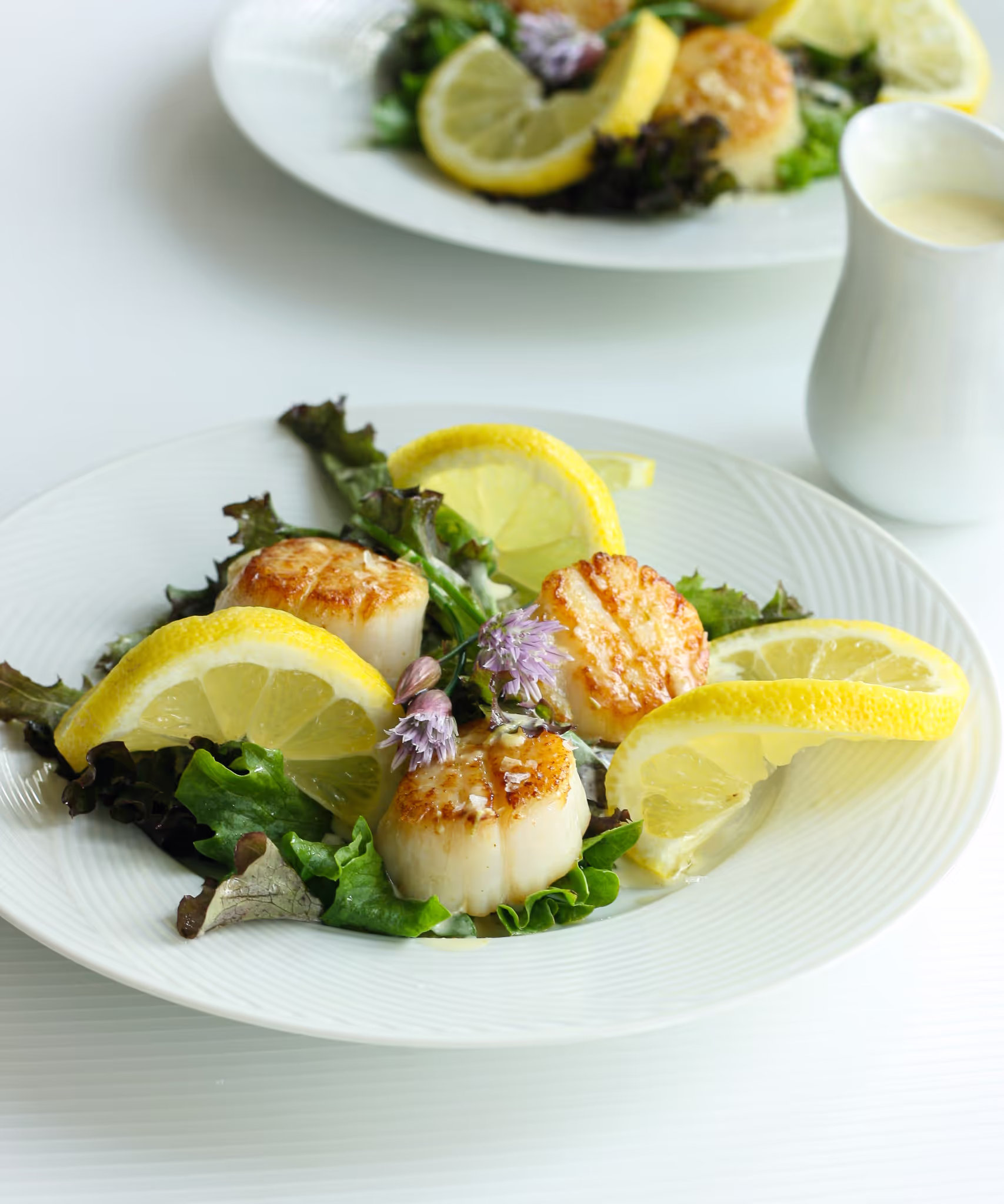 Seared Scallop Salad with Blender Bearnaise | Delicious Recipes for Every Season | Sydne George