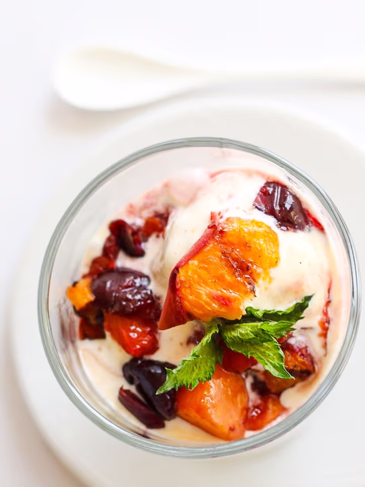 Grilled Stone Fruit Compote | Delicious Recipes for Every Season | Sydne George