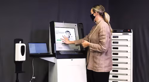 No-touch Kiosk and Locker: Solving IT Needs During the Pandemic and Providing Socially Distant Staffing