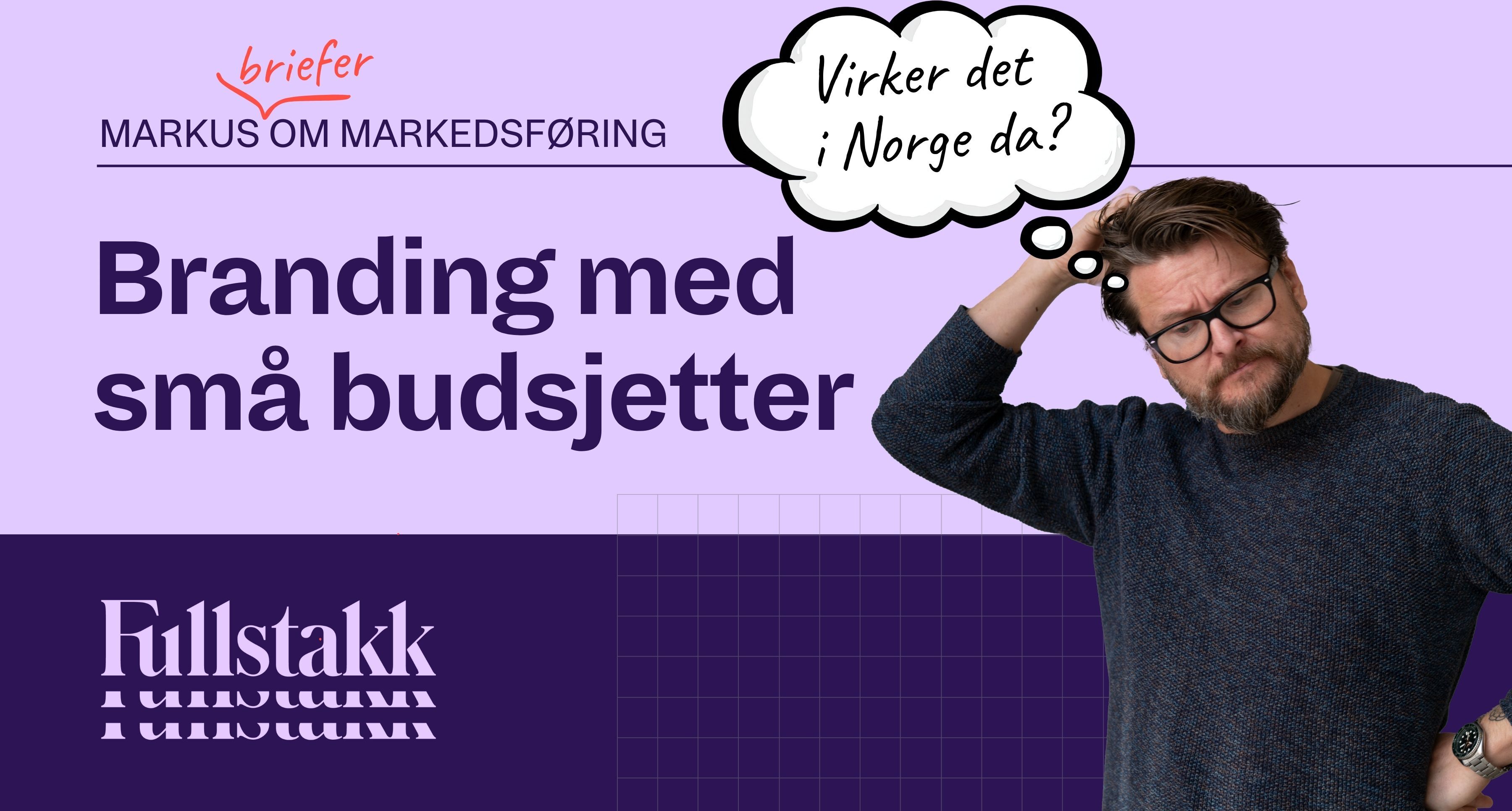 Bilde av Markus med grafisk bakgrunn