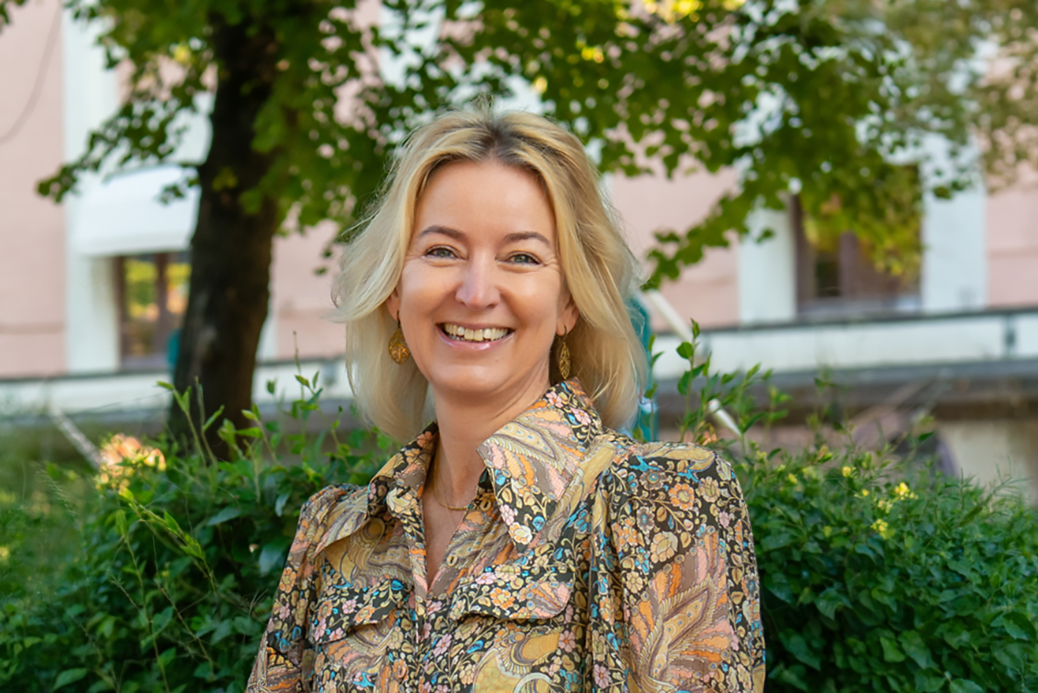 Tonje smiling at camera