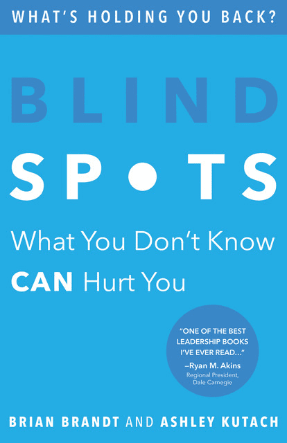 Product shot of the book Blind Spots by Brian Brandt