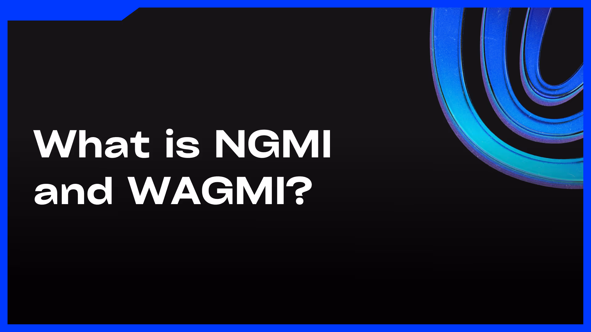What is the meaning of NGMI and WAGMI