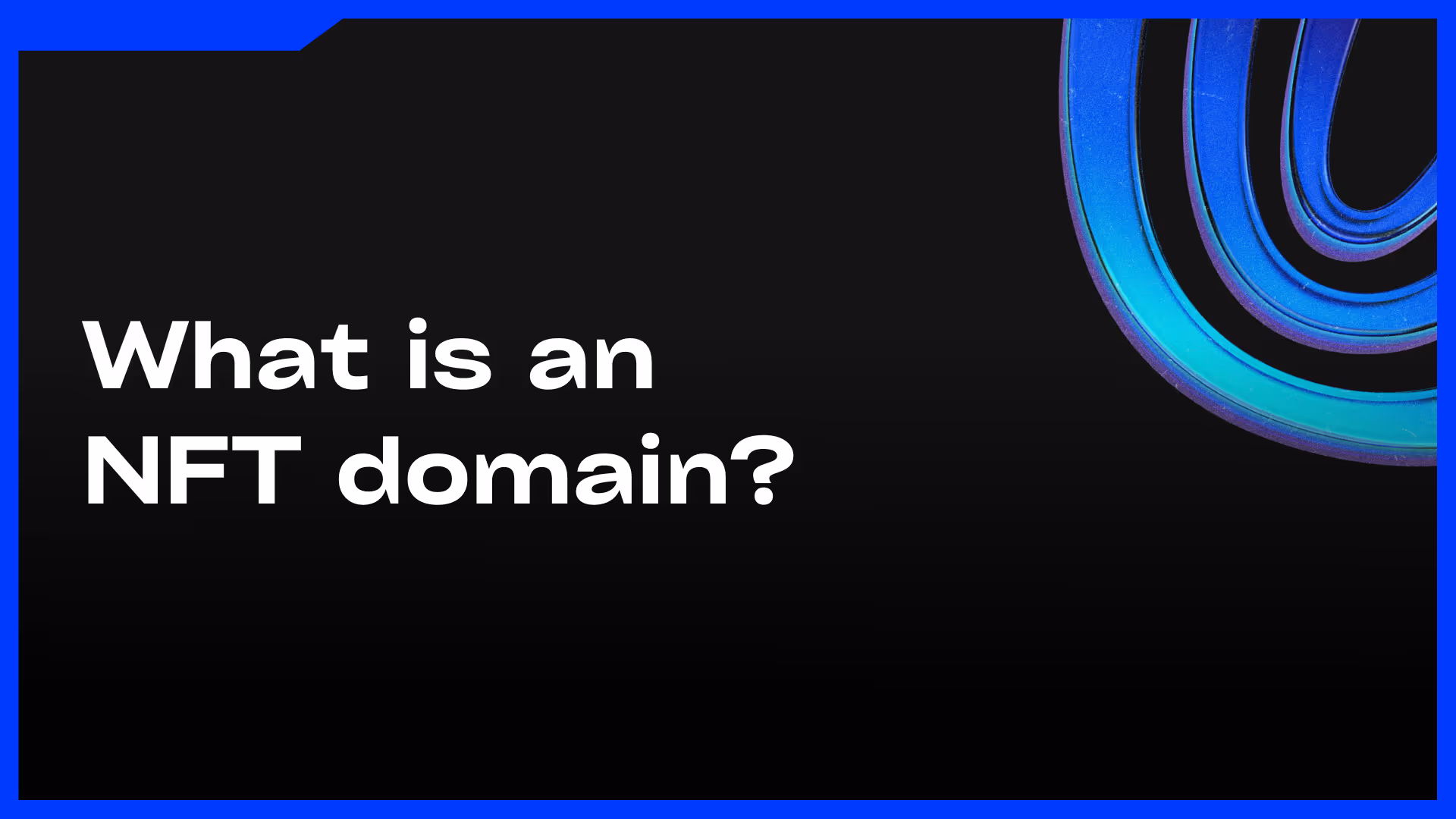 What is an NFT domain