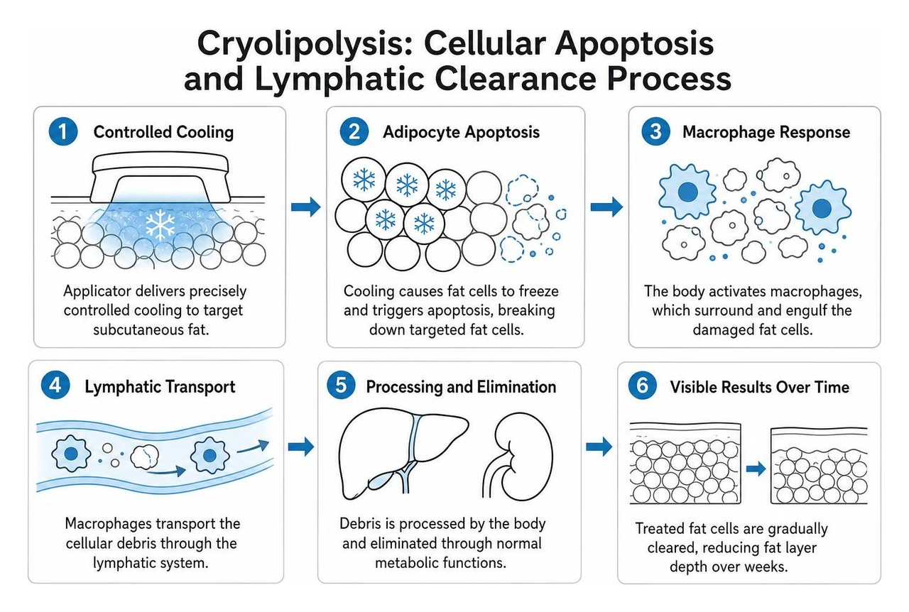 cryolipolysis cellular apoptosis and lymphatic clearance process cryolipolysis cellular apoptosis and lymphatic clearance process