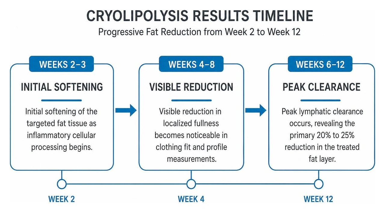 cryolipolysis results timeline from week 2 to week 12 cryolipolysis results timeline from week 2 to week 12