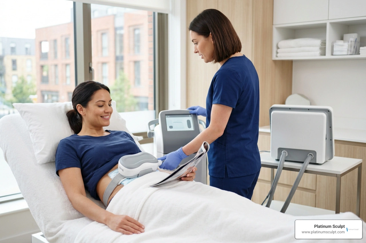 advanced non-invasive body contouring equipment in a clinical suite advanced non-invasive body contouring equipment in a clinical suite