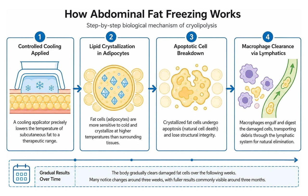 step-by-step biological mechanism of cryolipolysis step-by-step biological mechanism of cryolipolysis