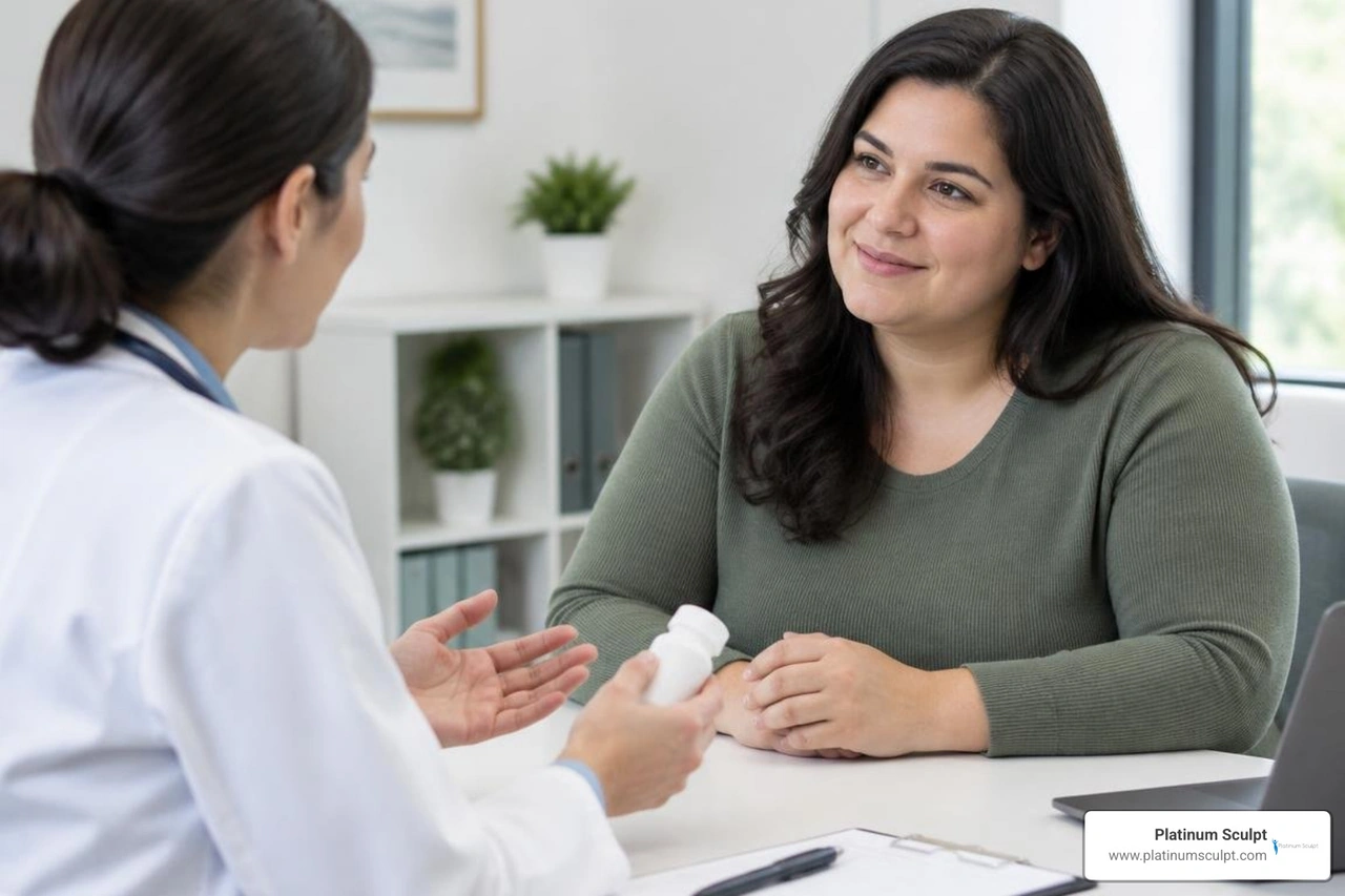 patient discussing weight loss medication patient discussing weight loss medication