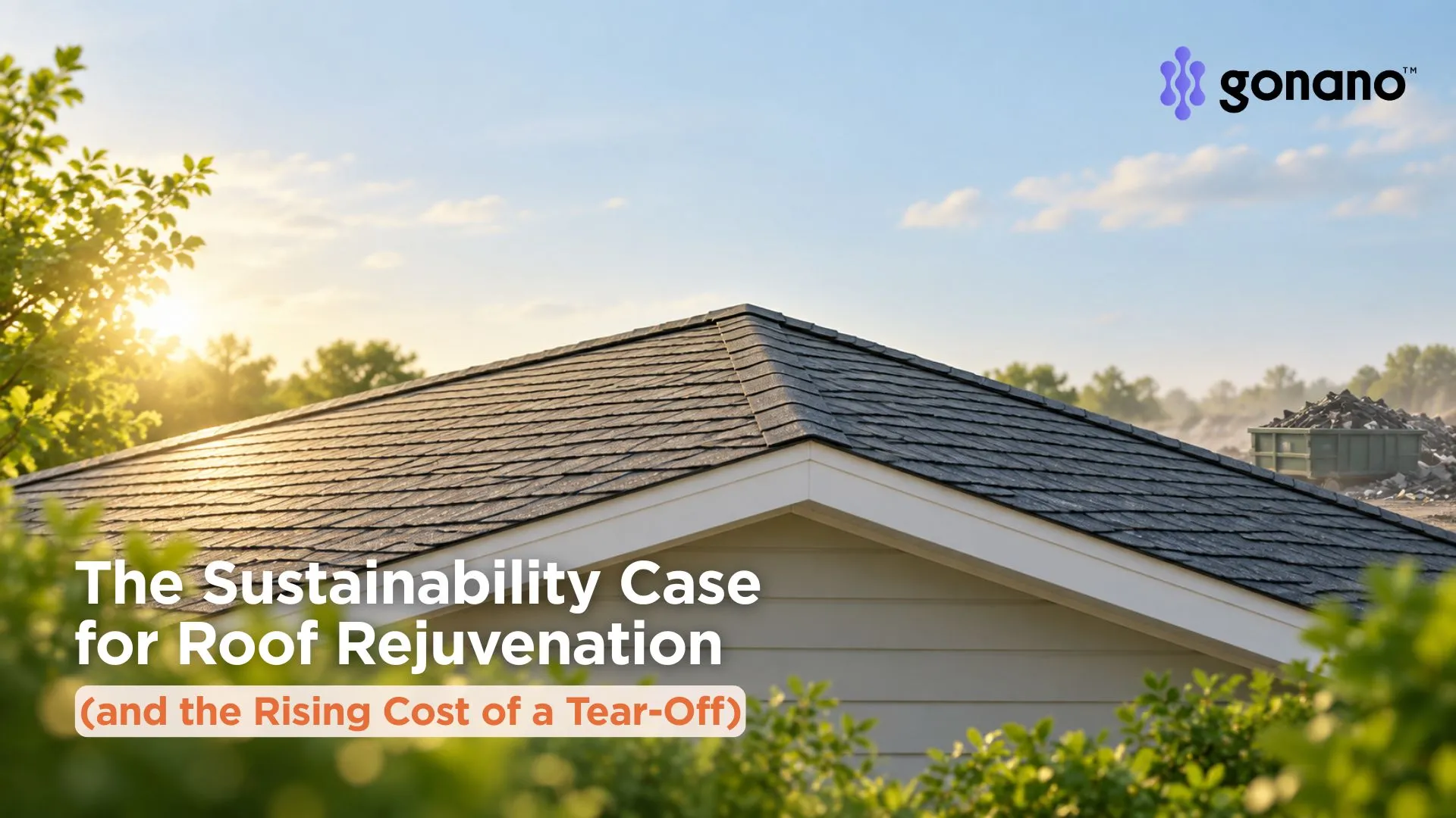 A sound asphalt roof restored rather than torn off and sent to a landfill