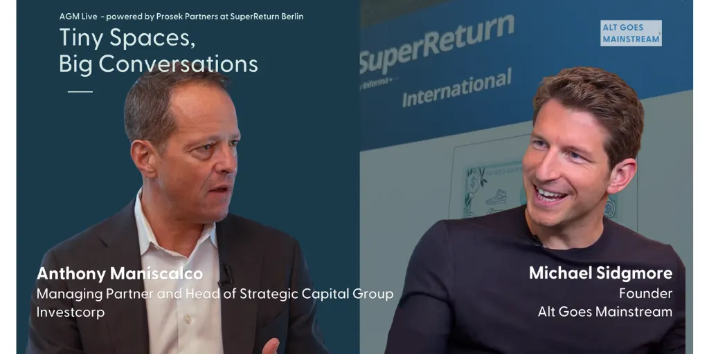 🎥 Investcorp Strategic Capital Group's Anthony Maniscalco - the evolution of GP stakes