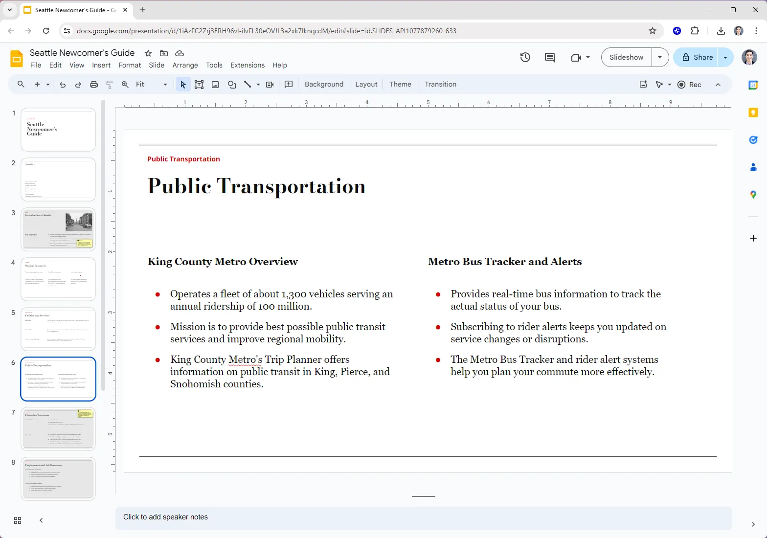 how to link presentation slides