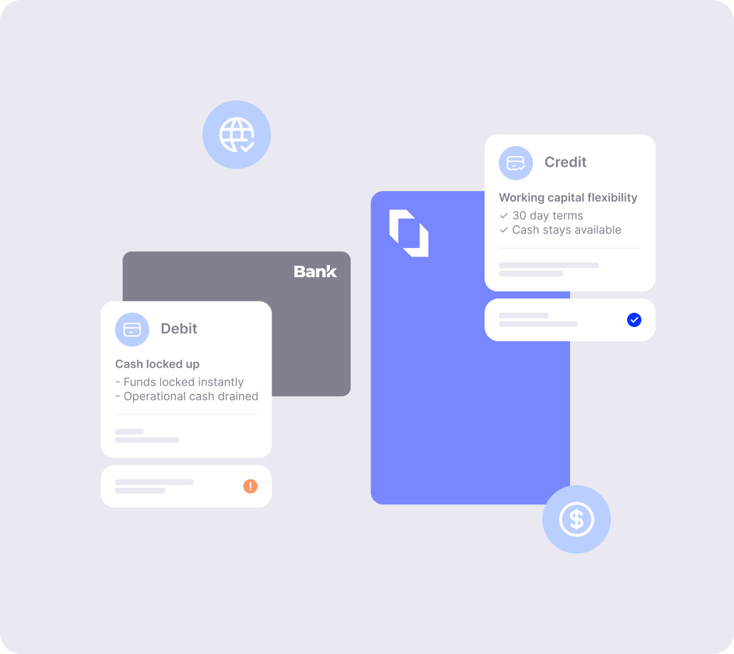 Three Archa cards stacked on top of each other