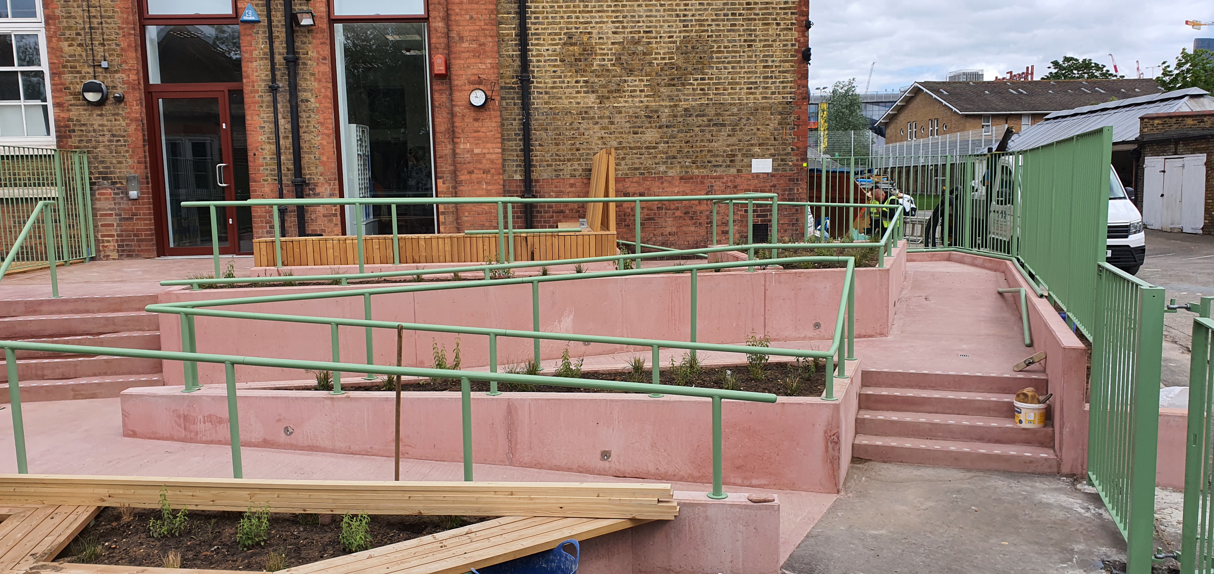 The new ramp built for Gainsborough Primary School