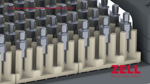 Portapiezas con componente del cliente procedente del taller CNC