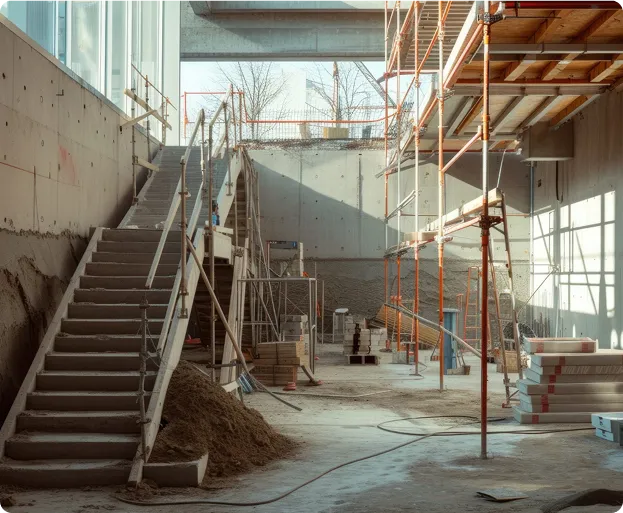 Imagem de uma loja sendo construída sob medida para uma empresa de moda