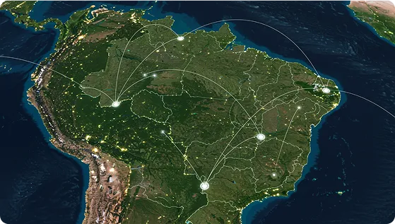 Imagem da presença nacional da LocX