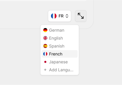 Colossyan's automatic translation feature