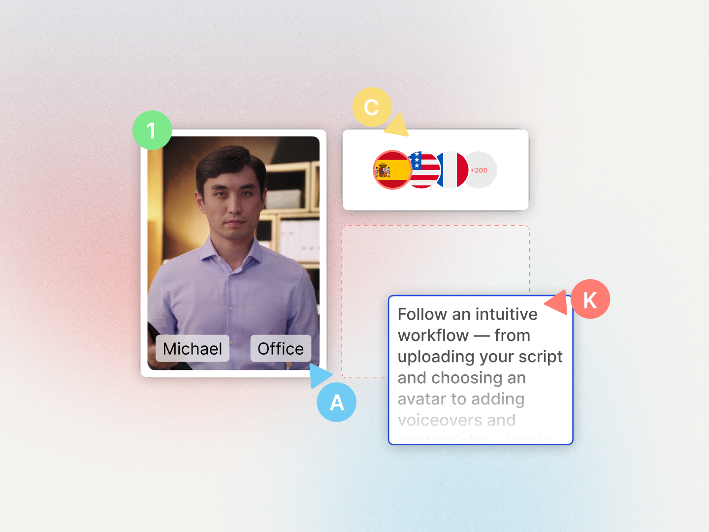 Colossyan's voice cloning feature