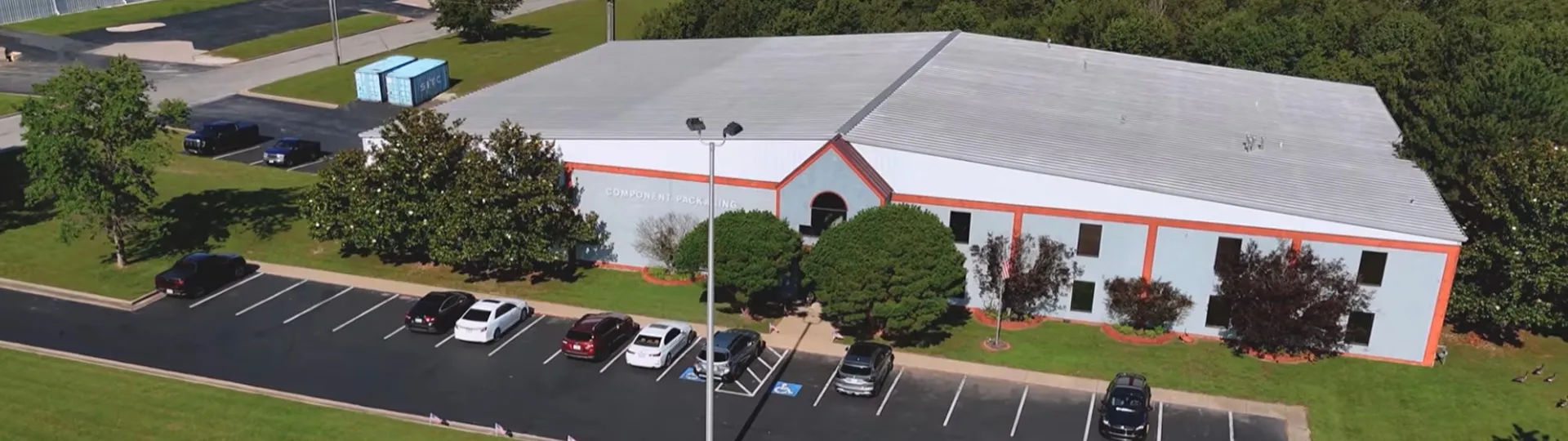 Aerial view of the Component Packaging facility in Joplin, Missouri
