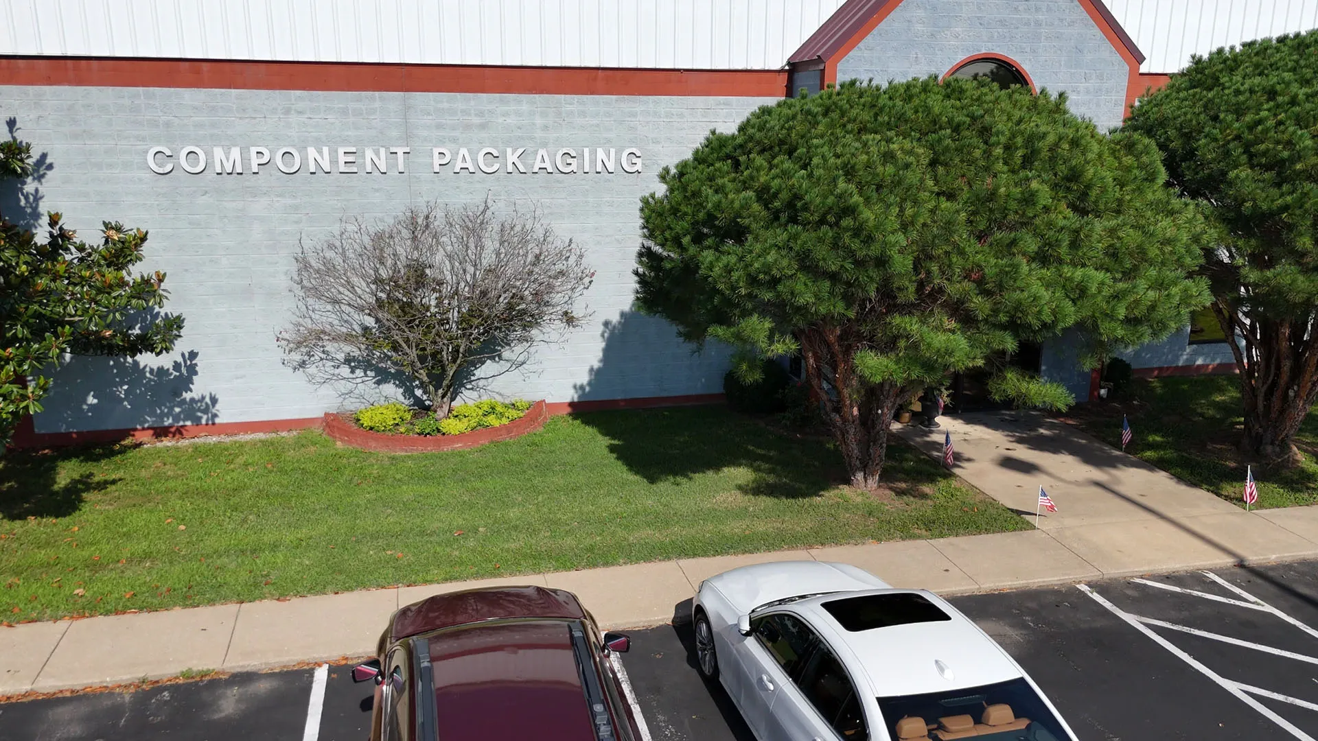 Front entrance of the Component Packaging facility
