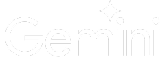 Gemini logo with unique stylized font and star-like accents above the letters.