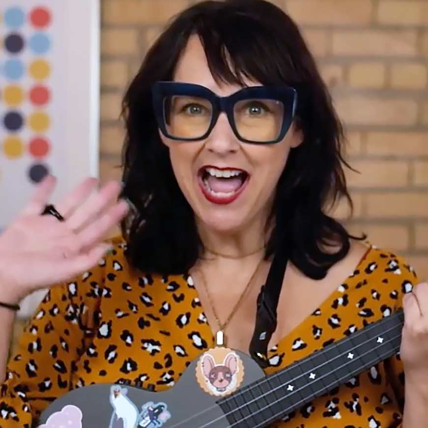 Meghan Casey playing guitar