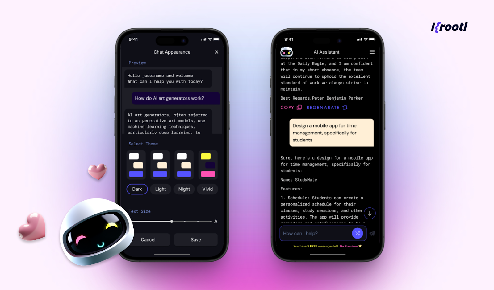 AI chatbot developed by Krootl