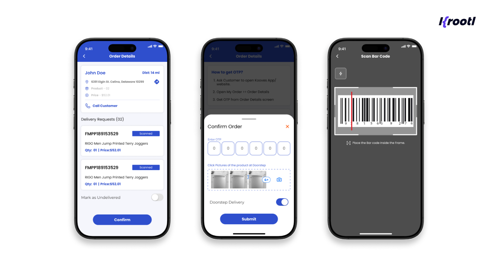 Mobile Order Management System application