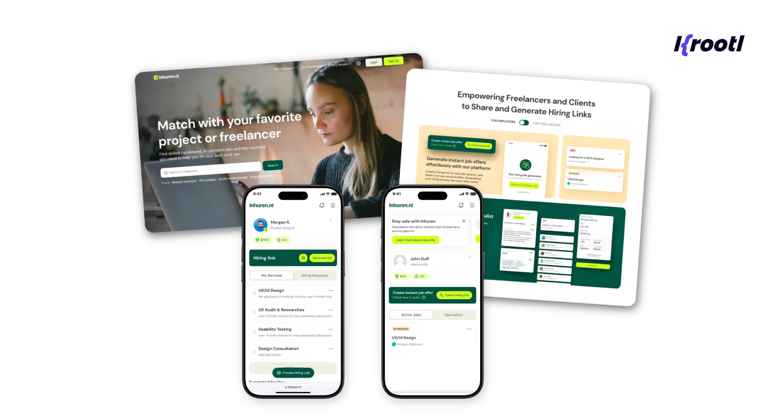 Hiring platform software screenshot