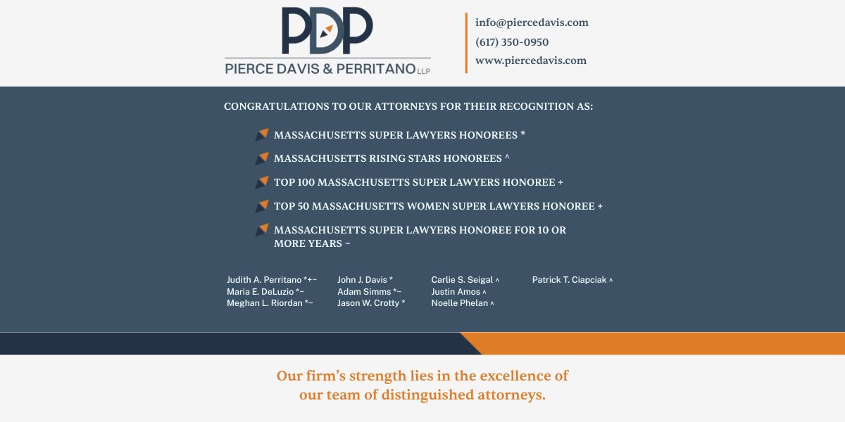 PDP Attorneys Named to 2025 Massachusetts Super Lawyers and Rising Stars List