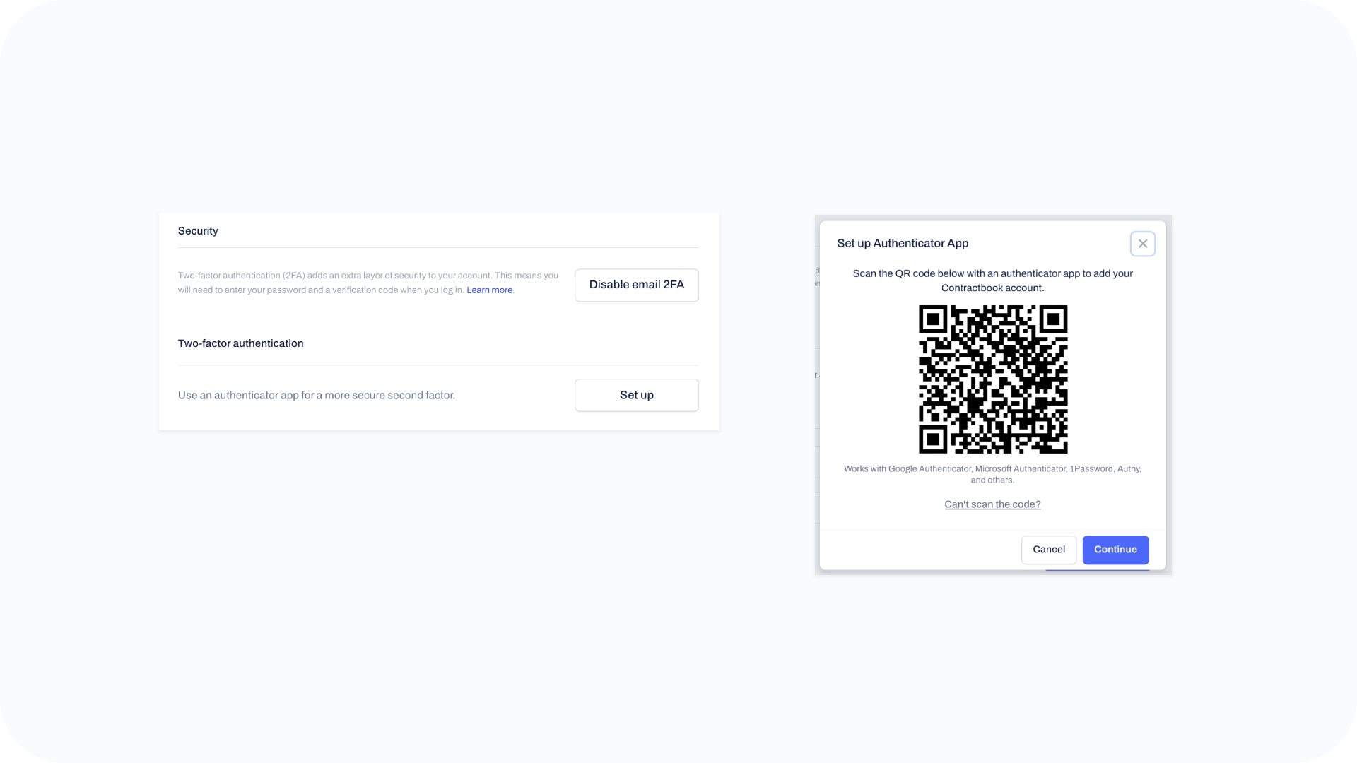 🔑 OTP two-factor authentication