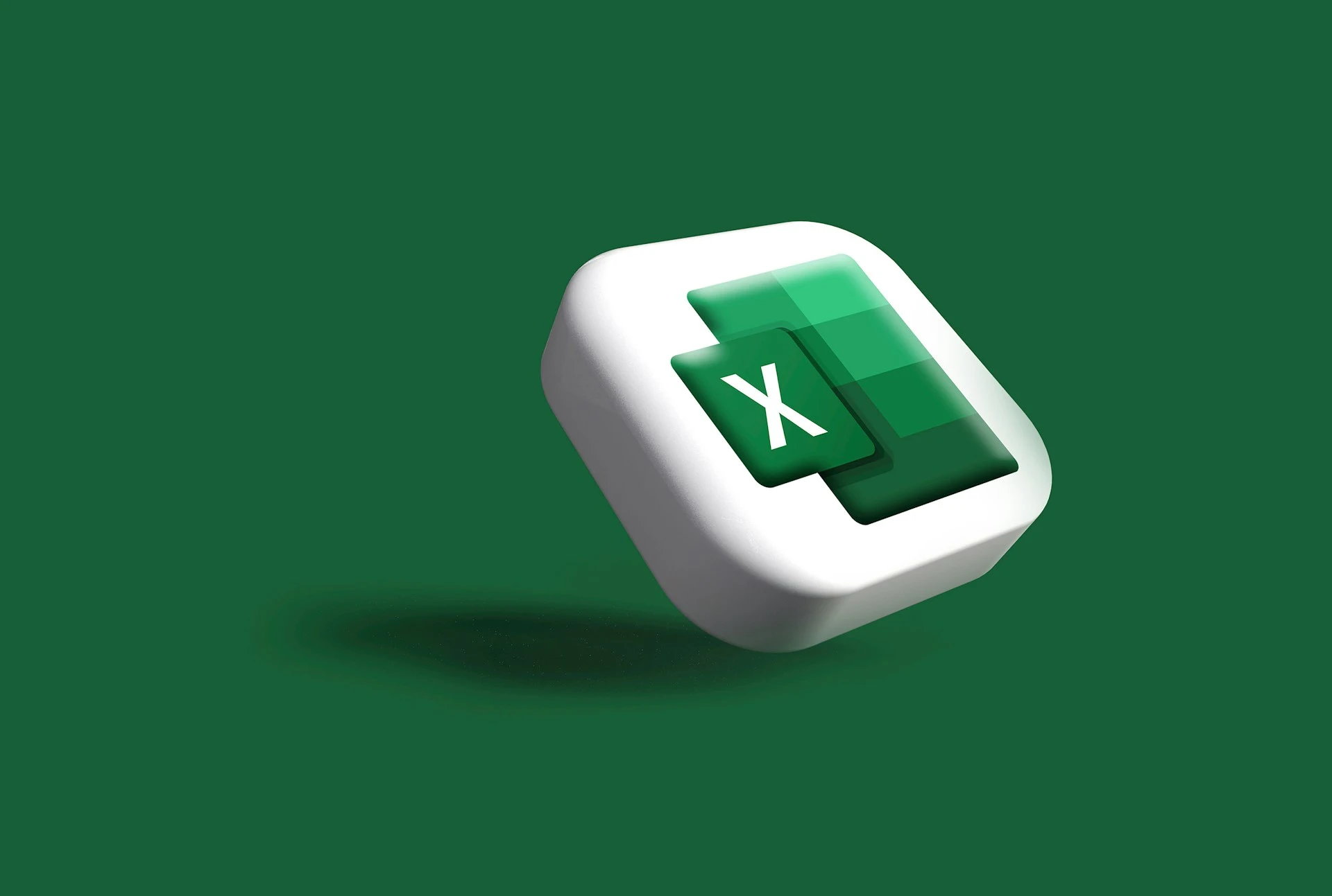 A 3D art of the excel icon