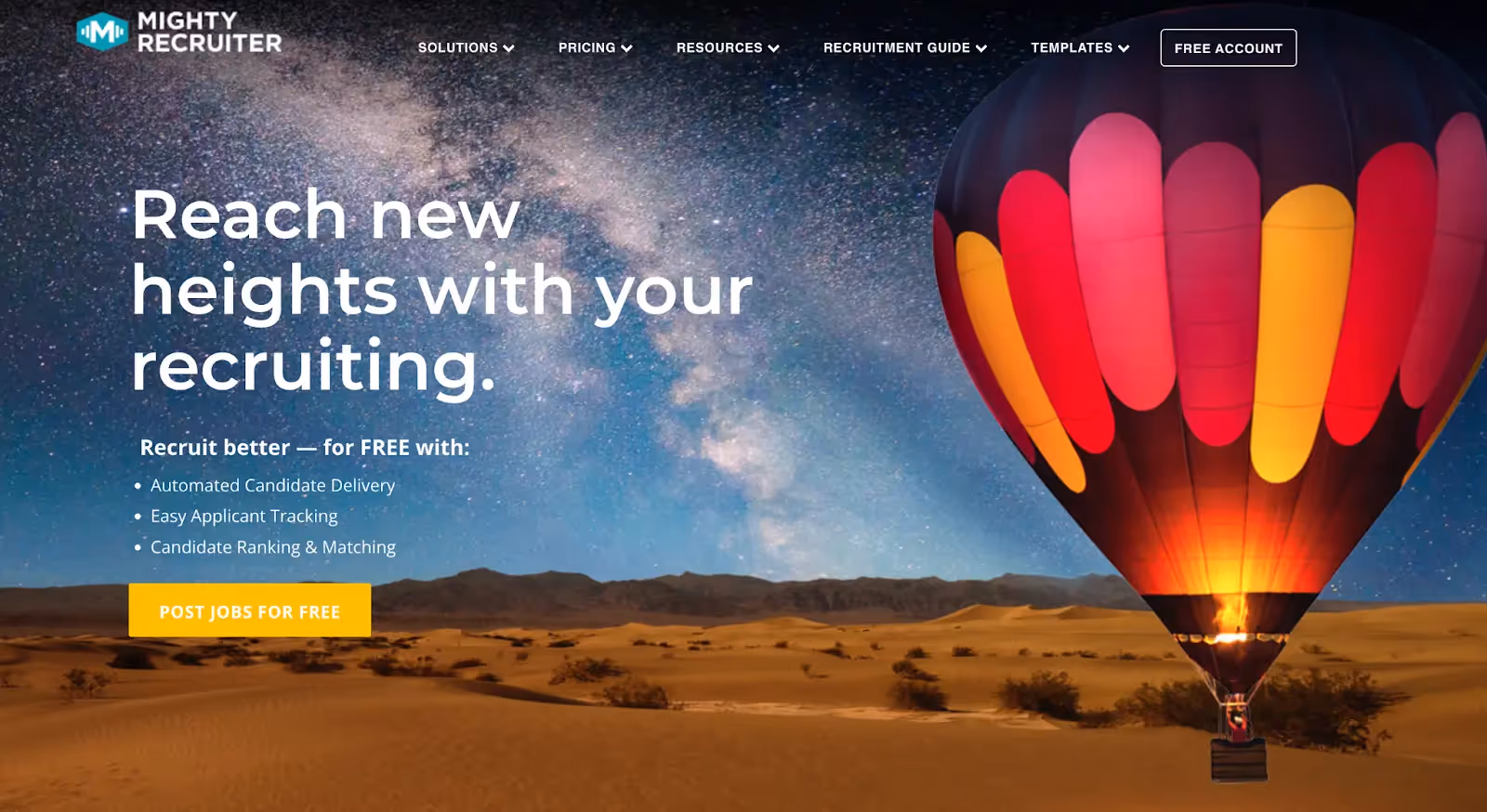 Mighty Recruiter Homepage