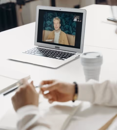 Virtually interviewing a candidate 