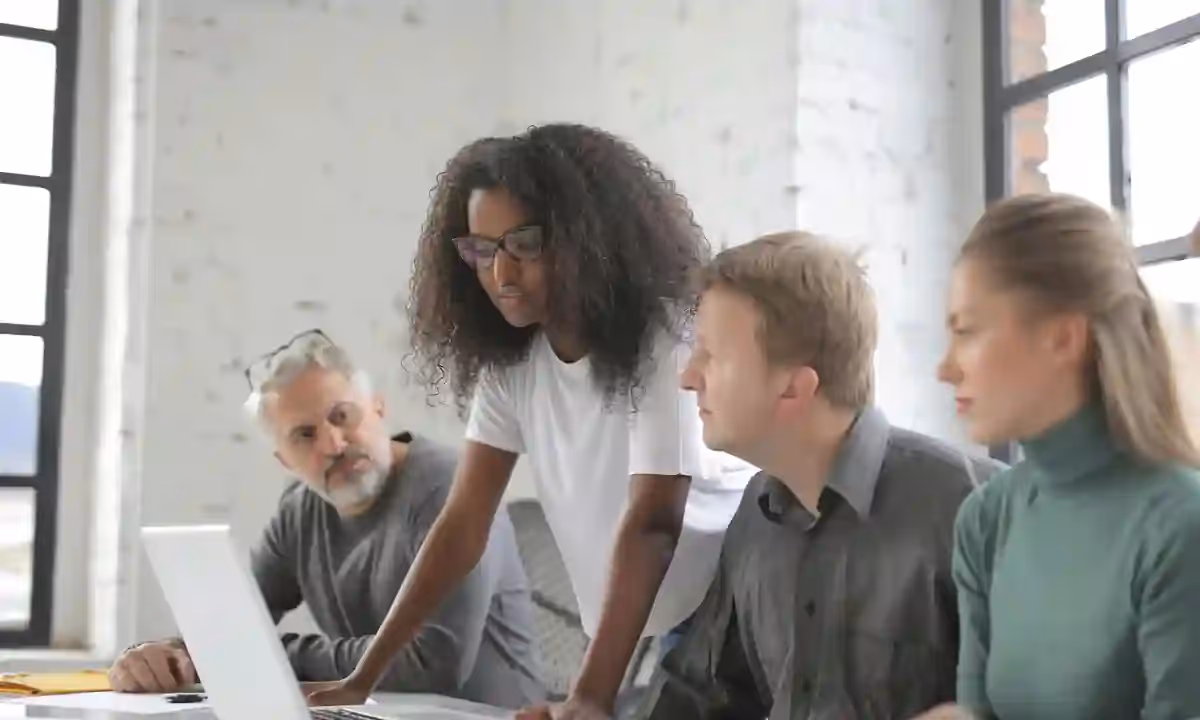 Team working together.