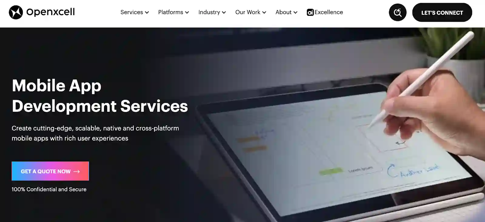 OpenXcell offering mobile app development outsourcing services