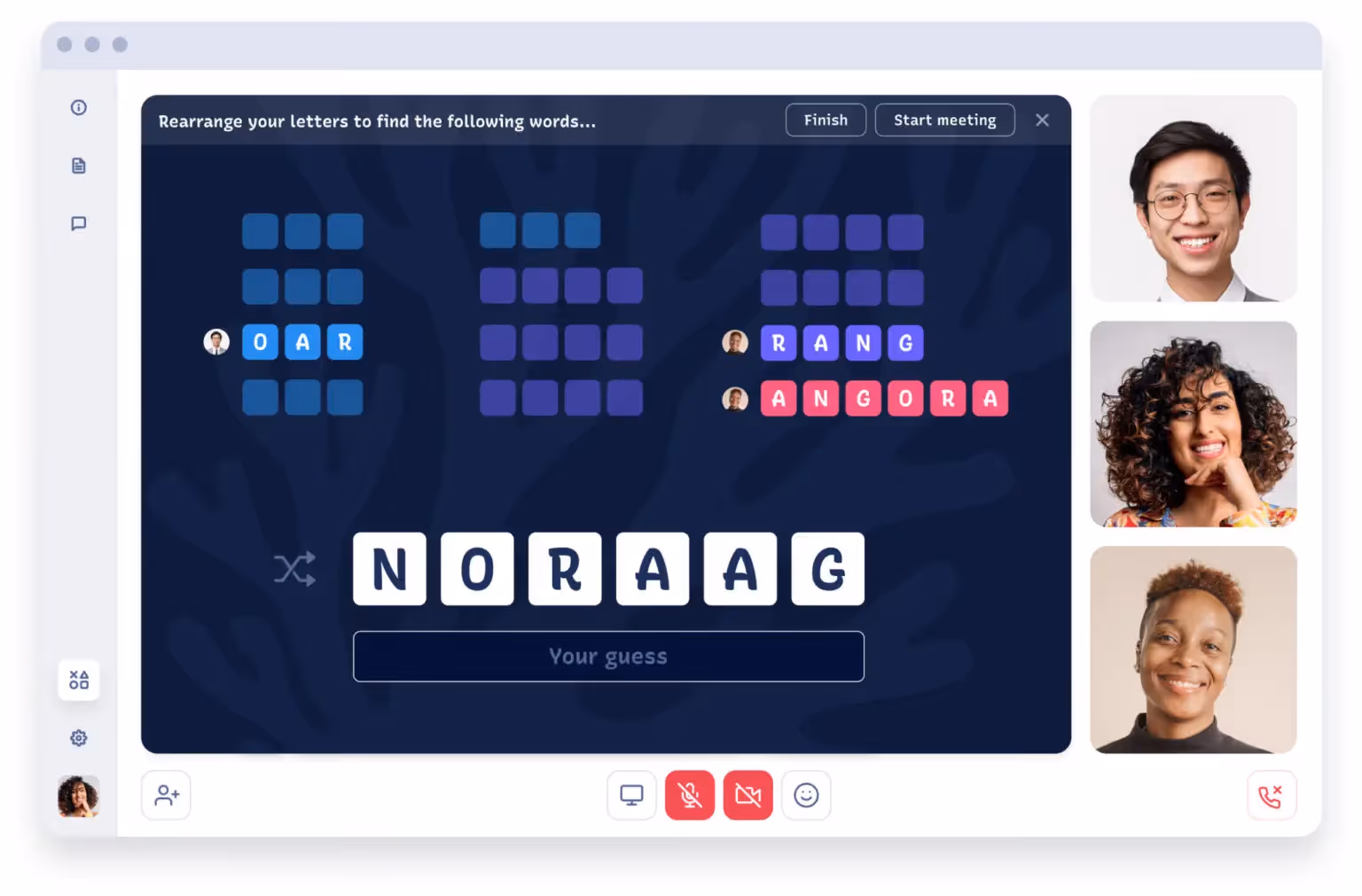 virtual team playing games as a get together