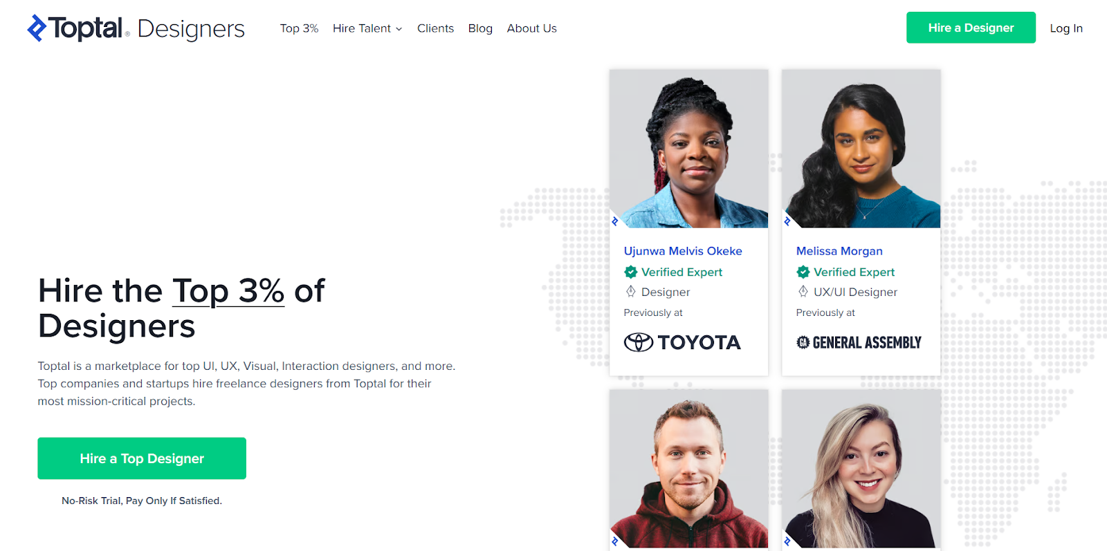 Toptal's page.