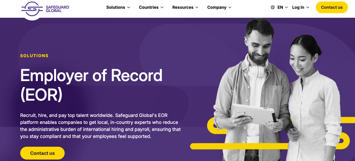 Safeguard Global's page.