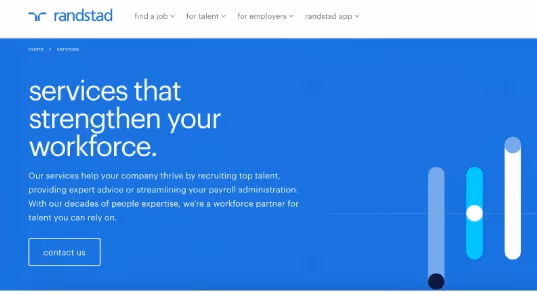 Randstad USA's page.
