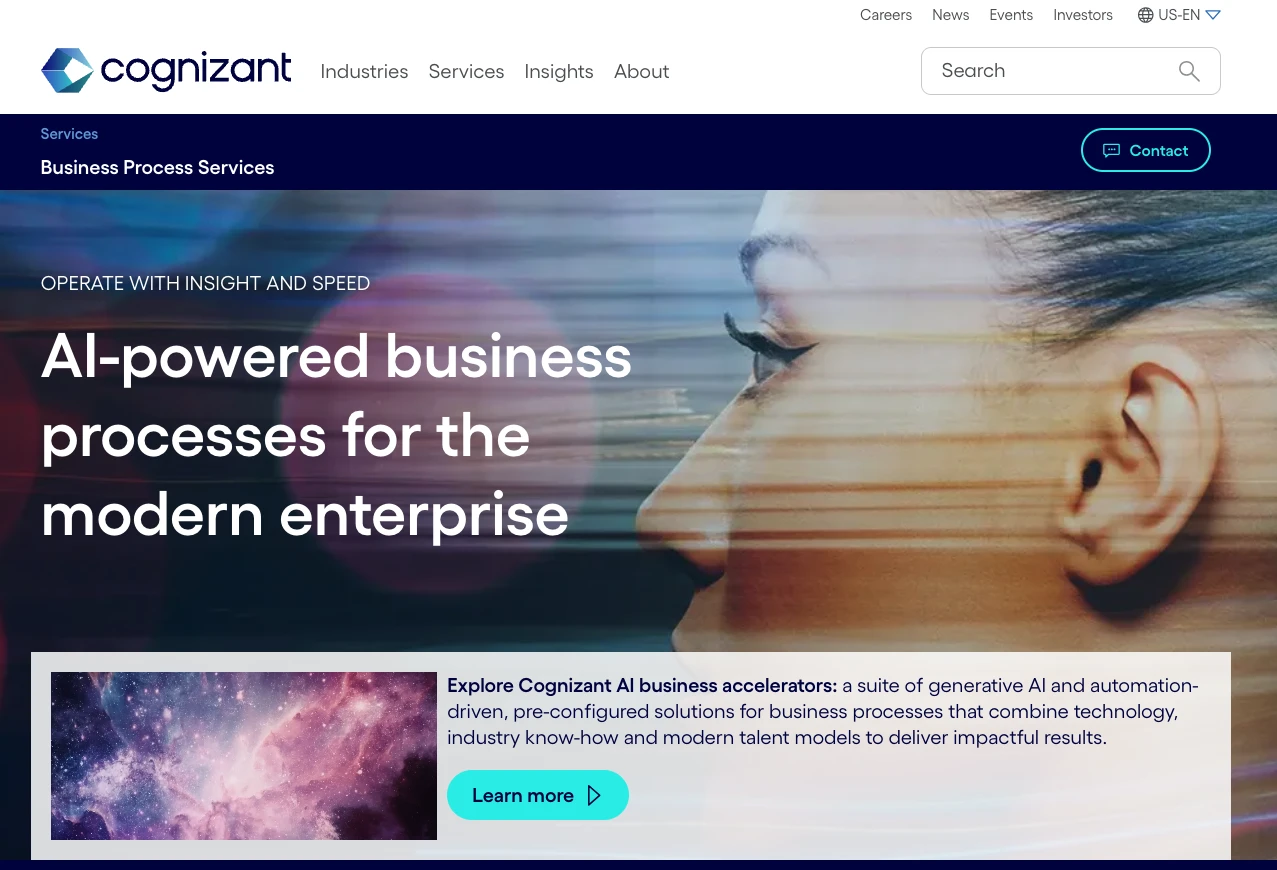 Cognizant's page.