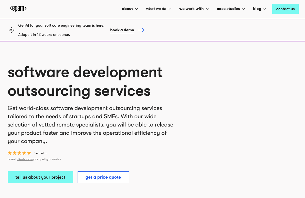 EPAM Systems's page.