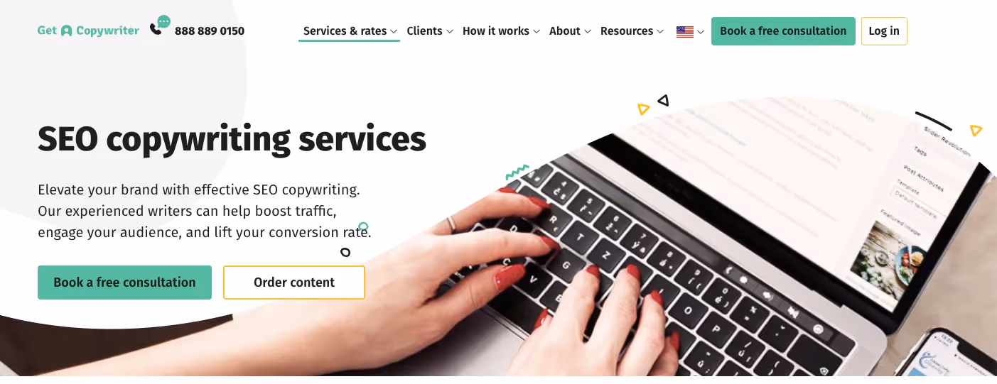 Get a Copywriter's page