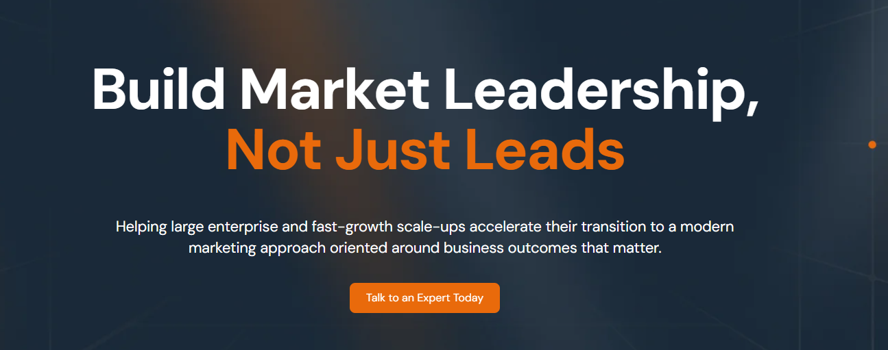 A screenshot from UnboundB2B homepage