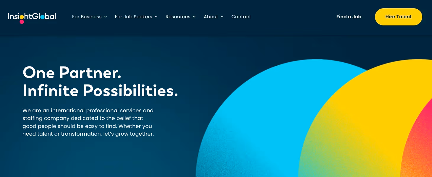 Insight Global's page.