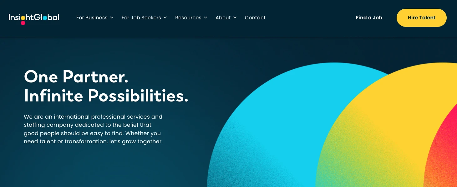 Insight Global's page.