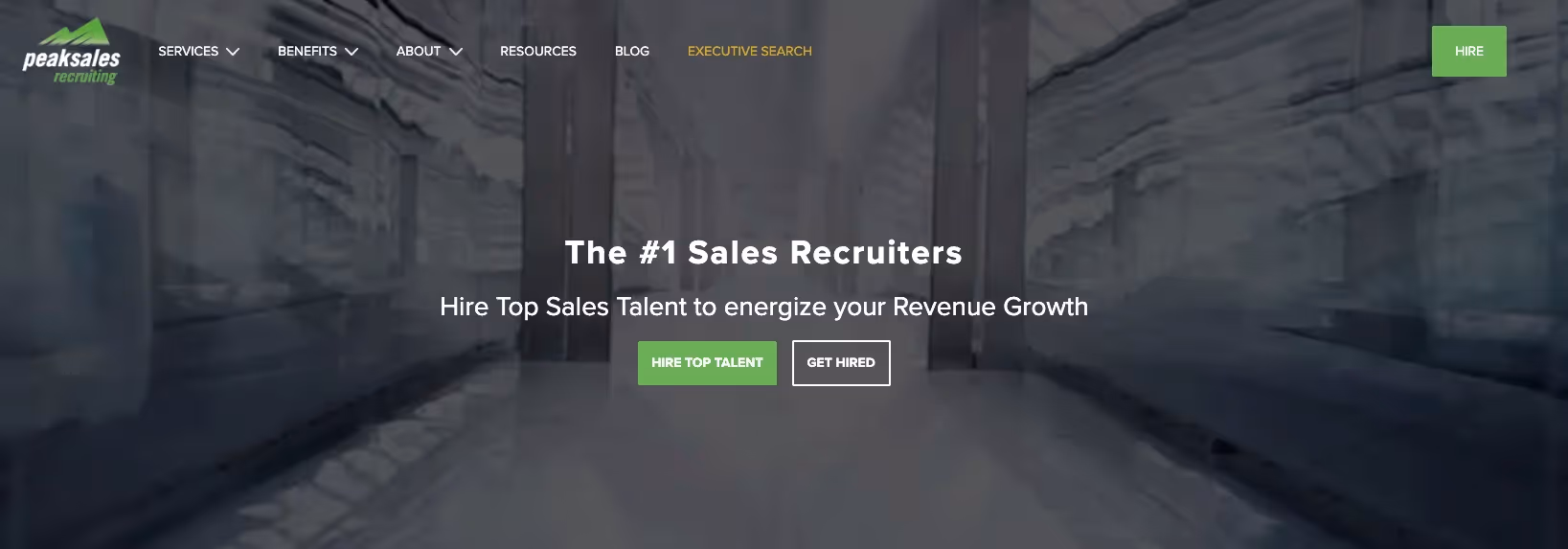 Peak Sales Recruiting's page.