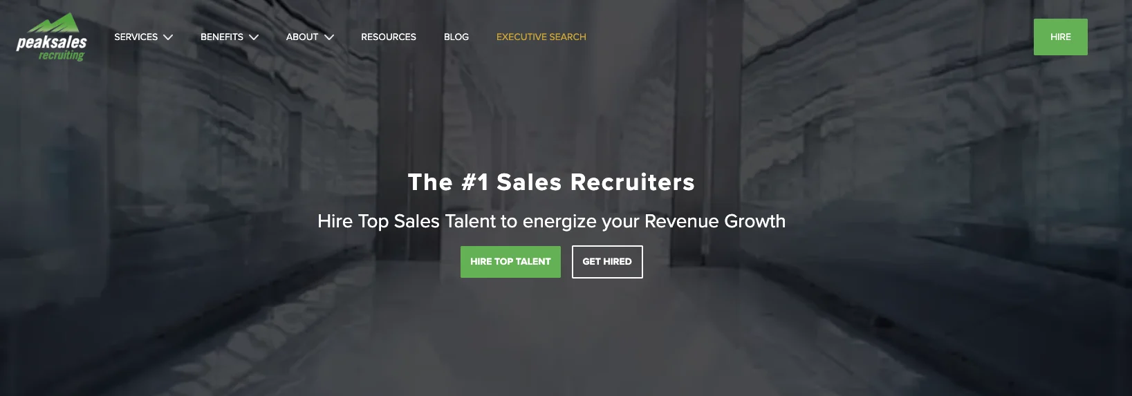 Peak Sales Recruiting's page.